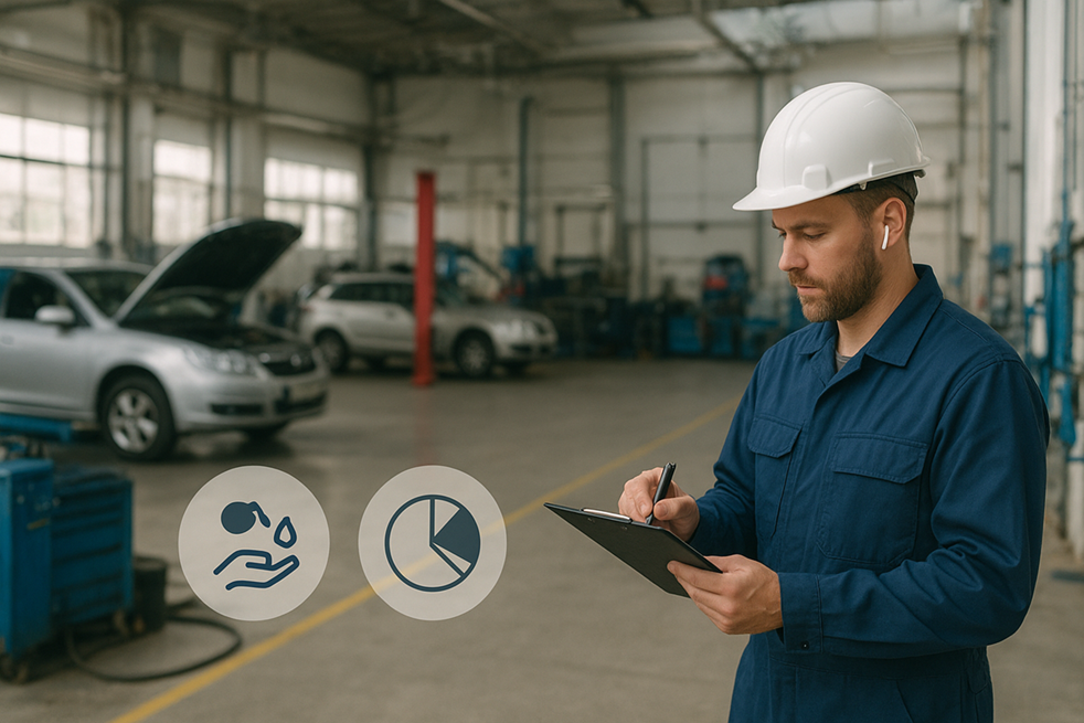 5 تحديات تواجه مراكز صيانة السيارات في إدارة المياه - 5 Water Management Challenges Facing Car Service Centers