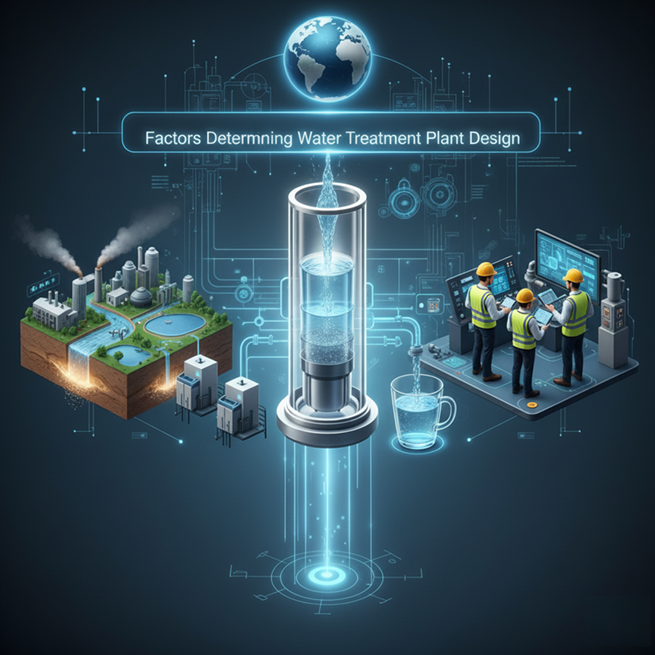عوامل تحديد تصميم محطة معالجة المياه - Water Treatment Plant Design Determinants