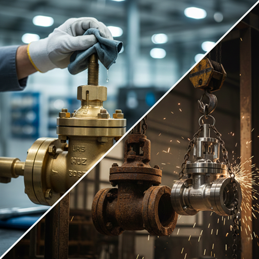 صيانة الصمامات أم استبدالها - Valve Maintenance or Replacement