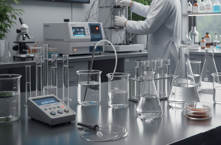 أنواع الفحوصات المخبرية بمعالجة المياه الرمادية - Types of Laboratory Tests for Greywater Treatment