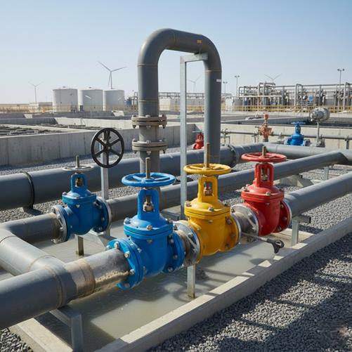 صيانة الصمامات في محطة معالجة المياه الرمادية - Valve Maintenance in Greywater Treatment Plants
